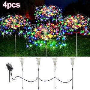 60/150/180/200/260/360LEDs Solar Firework Lights Christmas lights Outdoor Waterproof 8 Modes Lighting Christmas Decoration