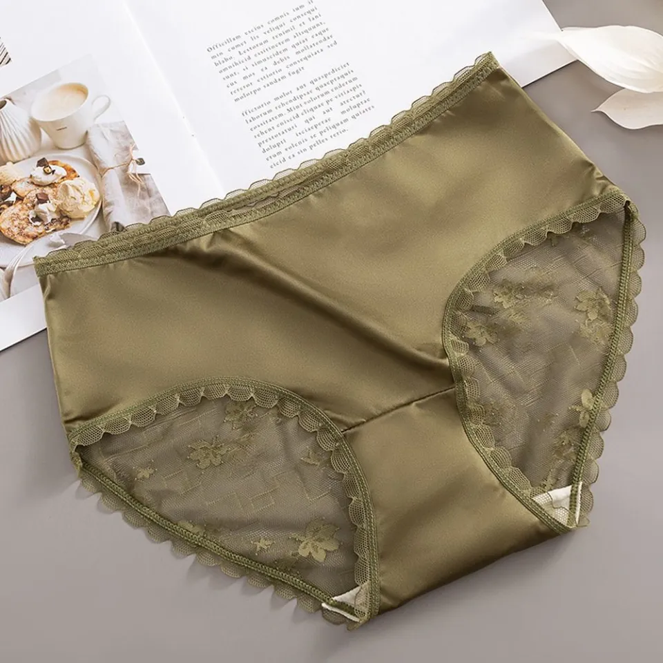 YESUBELU Seamless Underwear para Mulheres, Cheeky No Show Satin Silky