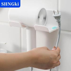 SHNGki Phòng tắm treo tường Máy Sấy Tóc Chủ vòi hoa sen lưu trữ giá tự dính nhựa hộ gia đình nhà vệ sinh tổ chức kệ