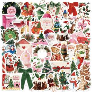 ZZ🔥🔥🔥 สติกเกอร์แสตมป์คริสต์มาส50ชิ้นสำหรับแล็ปท็อปสมุดภาพหมวกสเก็ตบอร์ดกีตาร์สติกเกอร์ความงามที่สร้างสรรค์แบบทำมือ