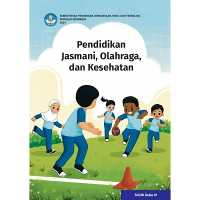 Buku Paket PJOK Kelas 4 SD Kemendikbud Original Ful Color
