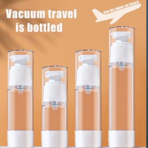 Portable Vacuum Bottle Airless Luxury Acrylic Travel Pump Spray Lotion Serum Empty Bottle 50/30/15ml