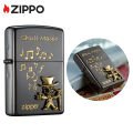 Zippo Skull Magic Emblem Design Black Ice Pocket Lighter  ZBT-3-134A Limited Edition（ Lighter Without Fuel Inside ). 