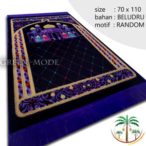 Sajadah Embus Busa Tebal Dilapisi Serat Busa Ukuran Jumbo Anti Slip 70 x 110 CM Bisa Bayar Ditempat