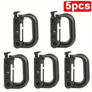 UNI ACE Multipurpose D-Ring Key Chain Carabiner Fast Latch System Tactical D-Ring Locking Key Holder for Camping Hiking Outdoor Gear