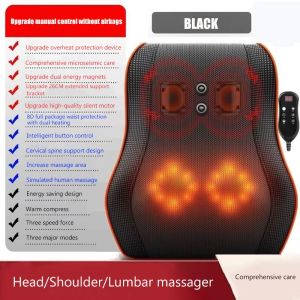 Body back pain massager shoulder and neck electric massage pillow