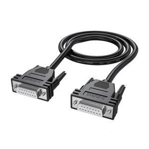 Heavy Duty DB15 Extension Cable Double Layer Shielding DB15 Female to Male Cord Enhances Signal Integrity 26AWG