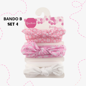 ALILA Hijab -  Set Bandana Bayi Premium / Headband Anak Kain Motif 1 SET 3 PCS