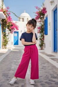 Celana kulot anak 4-11 tahun size L-XL-XXL / kulot cringkle airflow anak / Kulot anak Crinkle Airflow tali lonceng