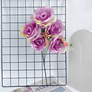 Bunga Rose Gardenia Besar X5 (satuan) Premium Besar Bunga Artificial / Bunga Plastik / Bunga Dekorasi / Pernikahan