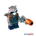 Lego Marvel Minifigure sh384 Rocket Raccoon - Dark Blue Outfit. 