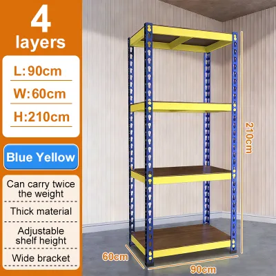 YOYO 4/5 Tier Heavy-Duty Boltless Warehouse Shelving | Adjustable Height Storage Rack | Household Multi-layer Organizer | Store Storage Rack