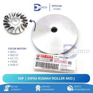 54P KIPAS CVT RUMAH ROLLER MIO J / MIO GT / GT 115 / X RIDE / FINO FI / GIGI LAWAN / KIPAS LAWAN