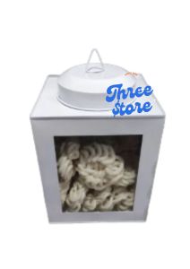 Toples Kaleng Kerupuk Jadul 11x13cm Alumunium / Toples Kue Kering Mini / Toples Coklat Permen