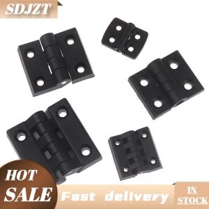 SDJZT 1PCS Small Hinges Black Mini Plastic Door Bearing Butt Cabinet ABS Hinge