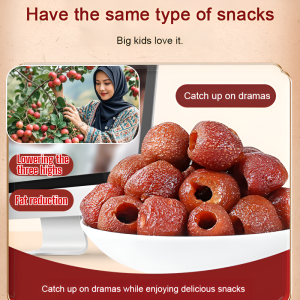 0 sucrose seedless hollow hawthorn Childrens snacks fresh candied fruit Delicious and not fattening Sweet and sour taste Hawthorn preserved fruit individually packaged