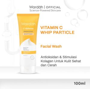 Wardah C-Defense Energizing Whip Foam 100ml - Sabun Cuci Muka HiGrade Vitamin C
