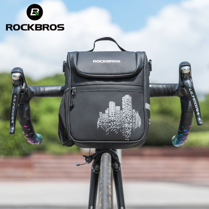 ROCKBROS Bicycle Bag Front Bag For Folding Bike Handlebar Bag Multifunctional Shoulder bag Travel Bag Bicycle accessories