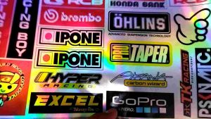 Stiker Pack Sponsor Racing Hologram Rcb Ipone Prostreet Honda Gank Gopro