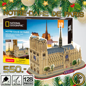 เมืองท่องเที่ยว ปารีส Notre Dame de Paris (Paris) DS0986 แพ็คเกตสุดหรู สมราคา! แบรนด์ Cubicfun ของแท้100% สินค้าพร้อมส่ง