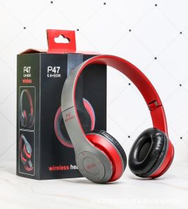 [] Direct Sales P47 Over-ear wireless Bluetooth headphones   Stereo Heavy Bass Foldable Headphones