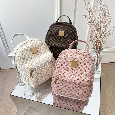 C&K Women's backpack fashion retro print mini backpack multifunctional backpack