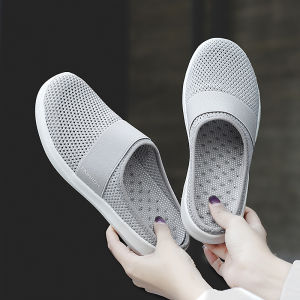 FOKU Sepatu Flatshoes Santai Wanita Slip On Korea Terbaru