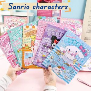 Sanrio Quiet Book Bubble Kuromi My Melody Cartoon Toy Landscape Sticker Book