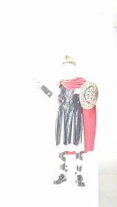 New childrens role-playing costume: Roman warrior and Spartan soldier cosplay Stage performance costumes matching outfits for parents and children
