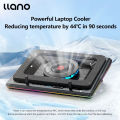 【Local stock】llano V12 Laptop Cooler Powerful Turbo-Fan RGB Blower-style Cooling Pad with Infinitely Variable Speed 3 USB ports for Rapid Cooling Gaming Laptop, For 15.6-21inch. 