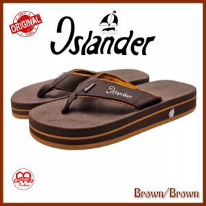 Islander Brown/Brown Mens Non-slip rubber soles colored Slippers 100% Authentic and Original (Makapal)