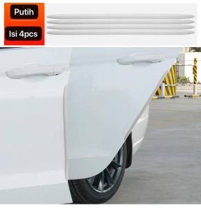 AM-99 Pelindung Bumper Mobil Melindung Sudut Mobil Karet Tebal Pelindung Body Mobil Serat Karbon Bemper Mobil