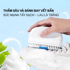 Bàn Chải Giặt Khô Quần Áo 3in1 100ml – Không Cần Nước Tẩy Vết Bẩn Nhanh 10 Giây Tiện Mang Theo