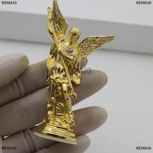 [COD] REMAI0 1PC Crafts For Home Room Tabletop Desktop Saint Michael FigurineThe Archangel Defeating Satan Guardian Statues