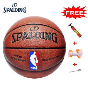 Spalding 74-602Y Basketball ball for bola pang Official Size 7 PU Leather Material Outdoor Indoor Basket ball