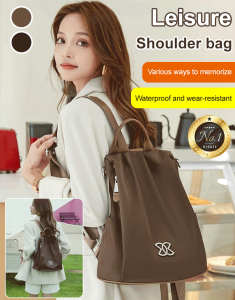 Multi-functional Anti-Theft Backpack Scratch-Resistant and Water-Repellent Oxford Cloth Backpack Large-Capacity Travel Lightweight Backpack