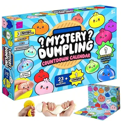 Soft Mystery Dumpling Advent Calendar Slow Resilience Anxiety Relief Fidget Decompression Blind Boxes