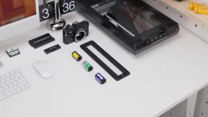 JJC Negatives Scanning LED Light 35mm / 120 Film Holder for Scanning Photo Scanner Film Digital Converter Copier Mount Clip