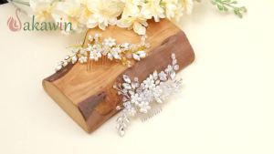 JAKAWIN – Phụ kiện tóc cưới các loại kẹp tóc cho cô dâu lược cài tóc đính ngọc trai. Bộ tóc giả đính đá lấp lánh dành cho cô dâu phù hợp cho các buổi dạ hội.