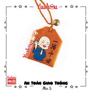 Móc khóa Yushou An toàn giao thông Chú tiểu - Mẫu 5 (Kiểu Omamori) Có sẵn