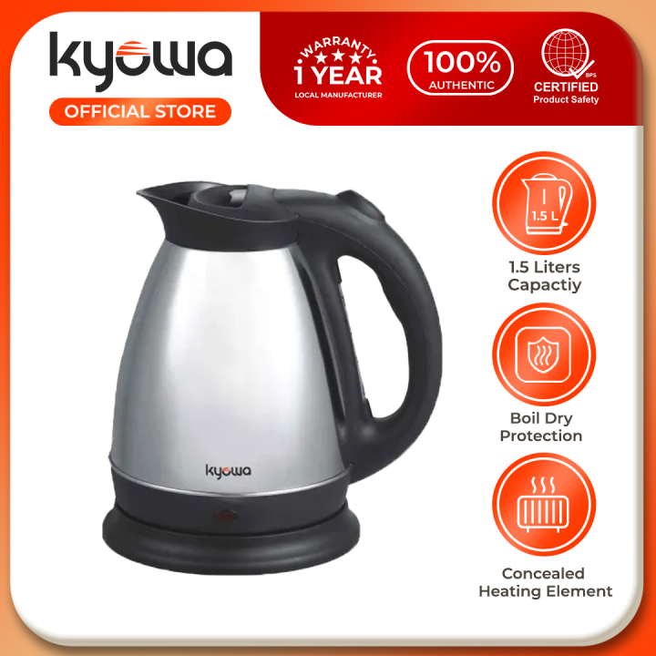 Kyowa Stainless Steel Electric Kettle KW-1363 Automatic Power