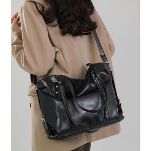 Túi tote đeo vai đeo chéo da nhăn có khóa cổ điển thời trang HĐ235