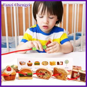 Fanzi Bằng Gỗ Tham Lam Sâu Bướm Dây Đồ Chơi Trái Cây Và Rau Sâu Bướm Viền Bead Chuỗi Trò Chơi Montessori Tốt Động Cơ Kỹ Năng Trang Trại Đồ Chơi