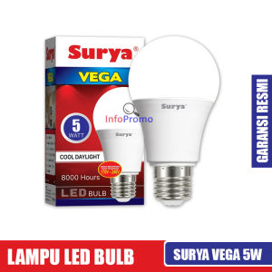 Surya Vega Lampu LED 5w 7w 9w 12w 15w 18w 22w Cahaya Putih Garansi Resmi 1 Tahun SNI
