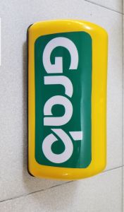 Đèn mào taxi Grab sạc pin nam châm