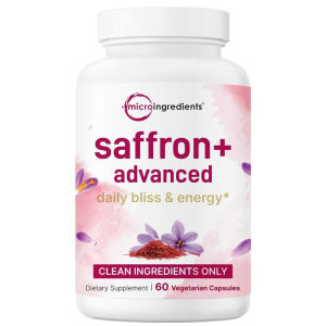 Saffron+ Advanced Supplements 0 Veggie Capsules  10-in-1 with Saffron Extract High Absorption Fat-Soluble Vitamin C