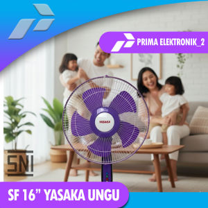 STAND FAN / KIPAS ANGIN BERDIRI YASAKA 16 INCH MURAH FLOOR LANTAI ANGIN KENCANG TURBO LOW WATT PE 2