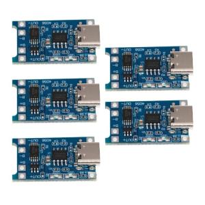 5pcs Portable Type C/Micros USB 18650Lithium Charging Module Charging Board with Protections Features