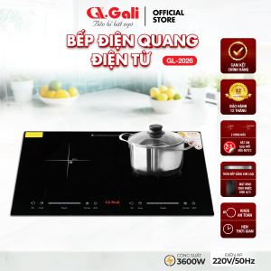 Bếp điện đôi Gali GL-2026 | 3600W – Bếp từ + quang không kén nồi siêu bền dễ vệ sinh  Bảo hành chính hãng