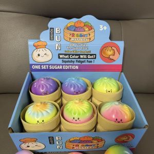 Bánh bao mềm màu cầu vồng bí ẩn trong nồi hấp - Đồ chơi giải tỏa căng thẳng vui nhộn cho mọi lứa tuổi